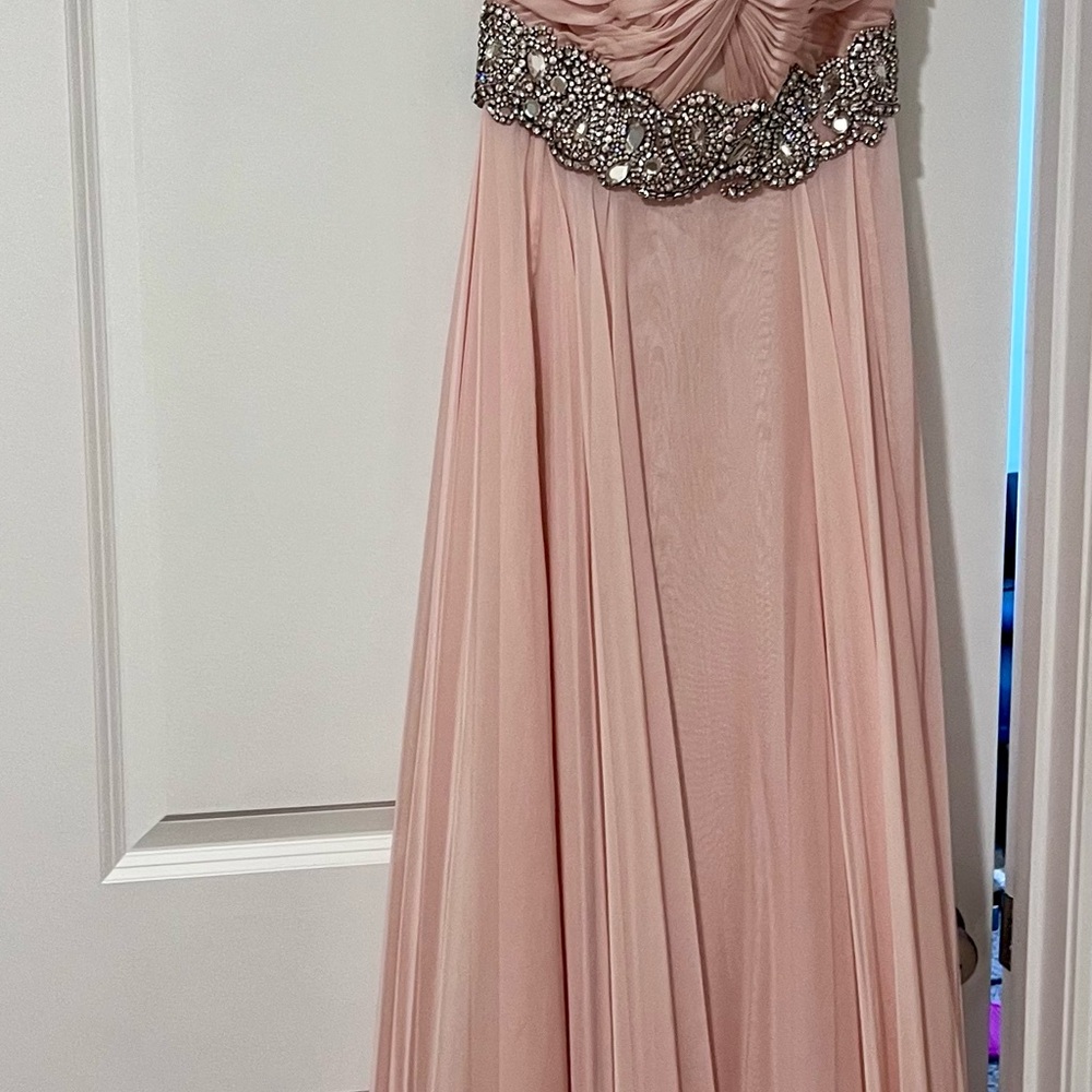 Jovani Pink Gown with Embellished Details